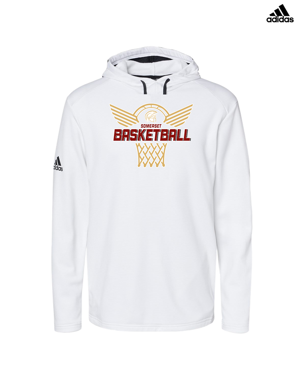 Somerset College Prep Basketball Hoop - Adidas Men's Hooded Sweatshirt