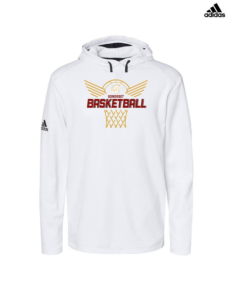 Somerset College Prep Basketball Hoop - Adidas Men's Hooded Sweatshirt