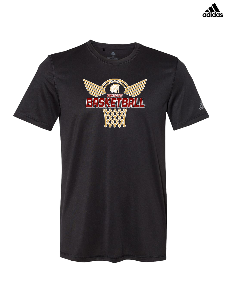 Somerset College Prep Basketball Hoop - Adidas Men's Performance Shirt