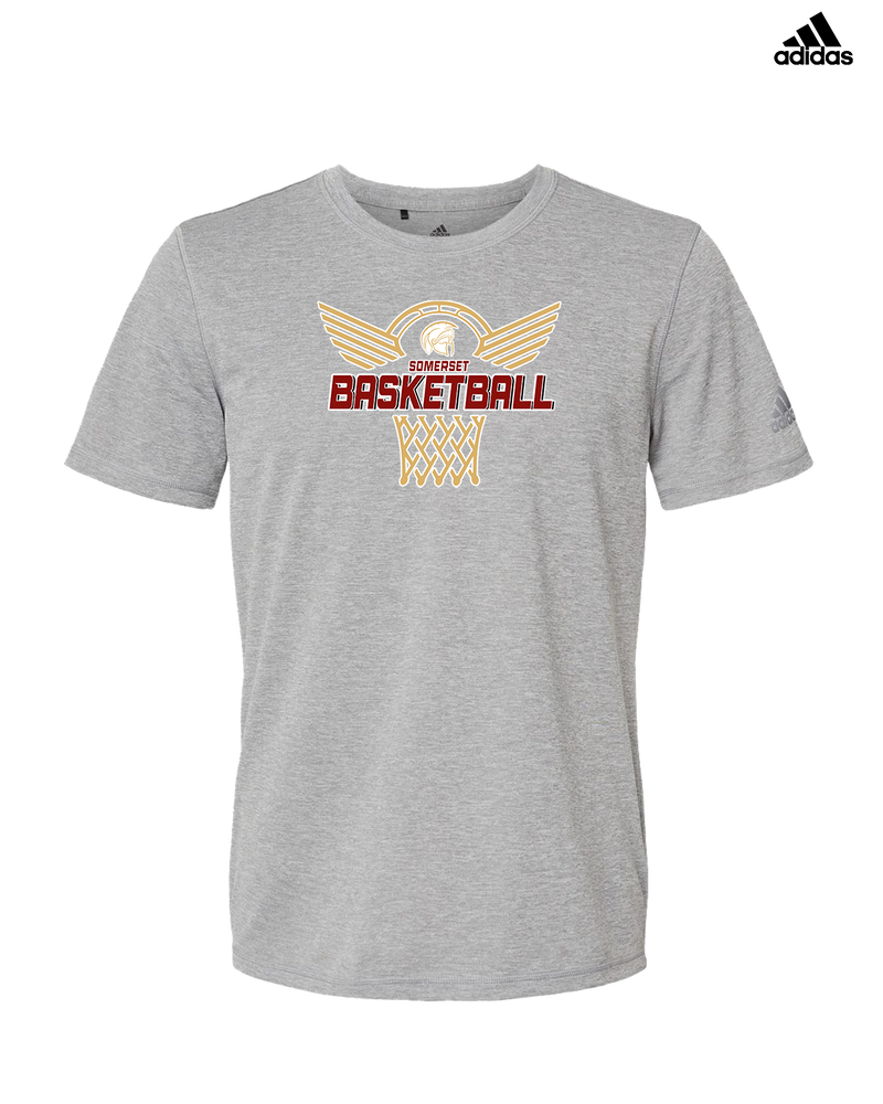 Somerset College Prep Basketball Hoop - Adidas Men's Performance Shirt