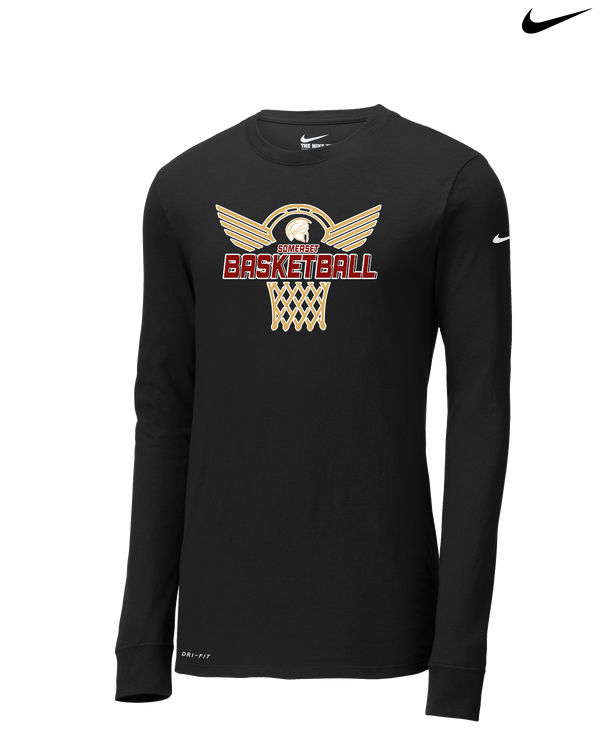 Somerset College Prep Basketball Hoop - Nike Dri-Fit Poly Long Sleeve