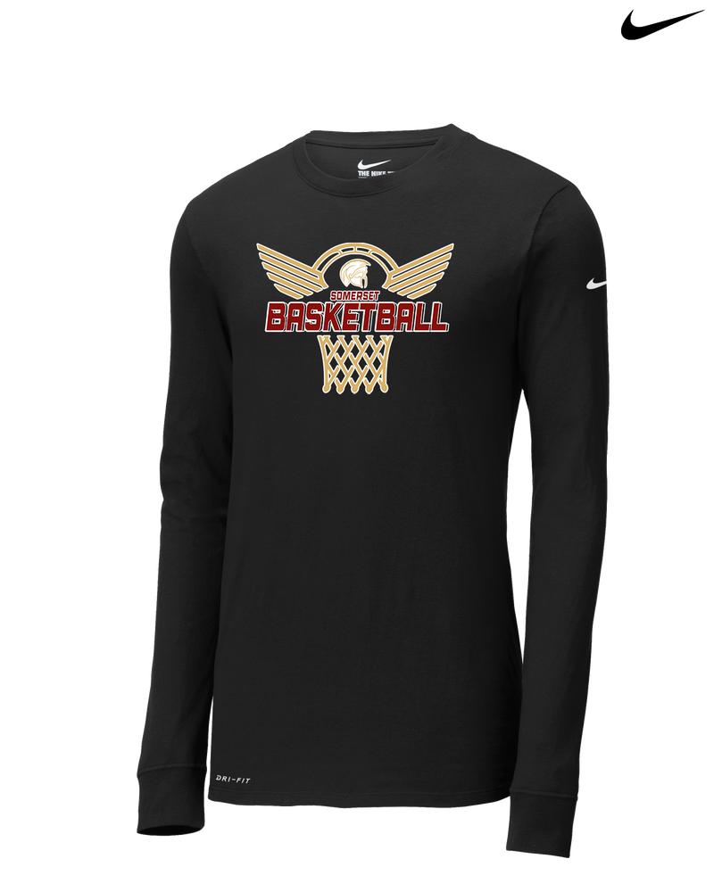 Somerset College Prep Basketball Hoop - Nike Dri-Fit Poly Long Sleeve