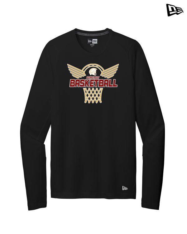 Somerset College Prep Basketball Hoop - New Era Long Sleeve Crew