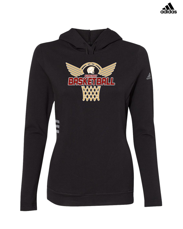 Somerset College Prep Basketball Hoop - Adidas Women's Lightweight Hooded Sweatshirt