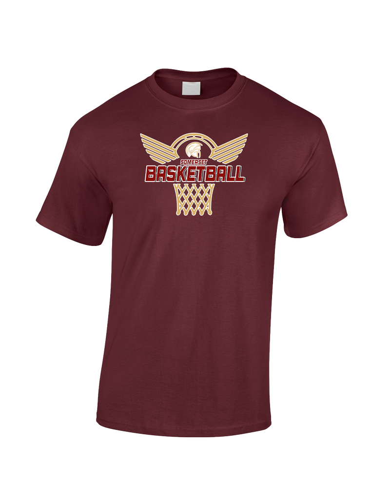 Somerset College Prep Basketball Hoop - Cotton T-Shirt