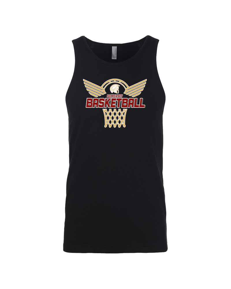 Somerset College Prep Basketball Hoop - Mens Tank Top