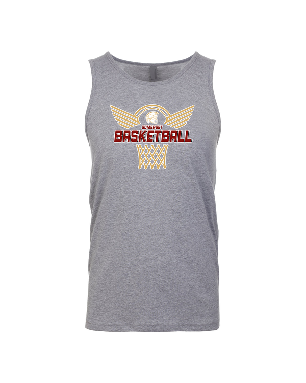 Somerset College Prep Basketball Hoop - Mens Tank Top