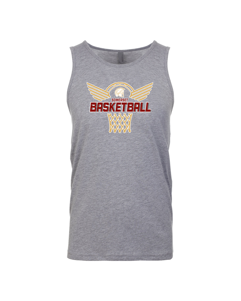 Somerset College Prep Basketball Hoop - Mens Tank Top