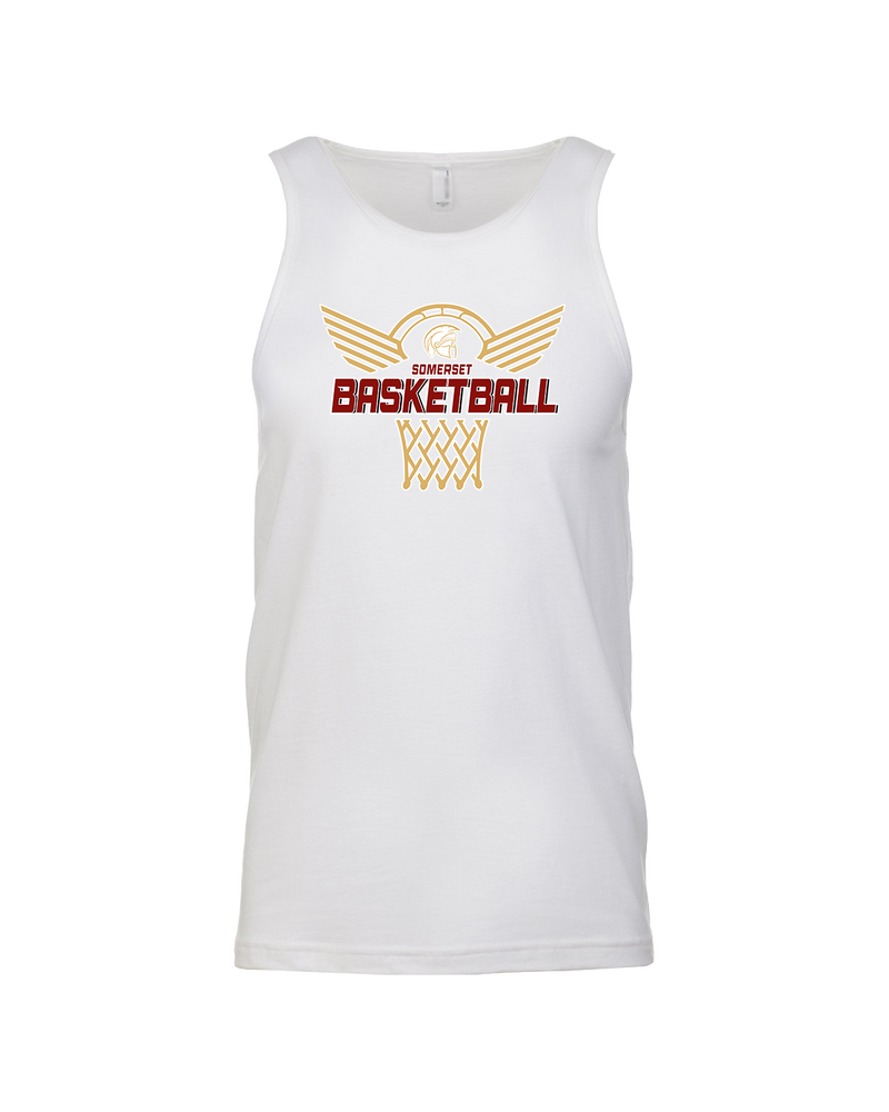 Somerset College Prep Basketball Hoop - Mens Tank Top