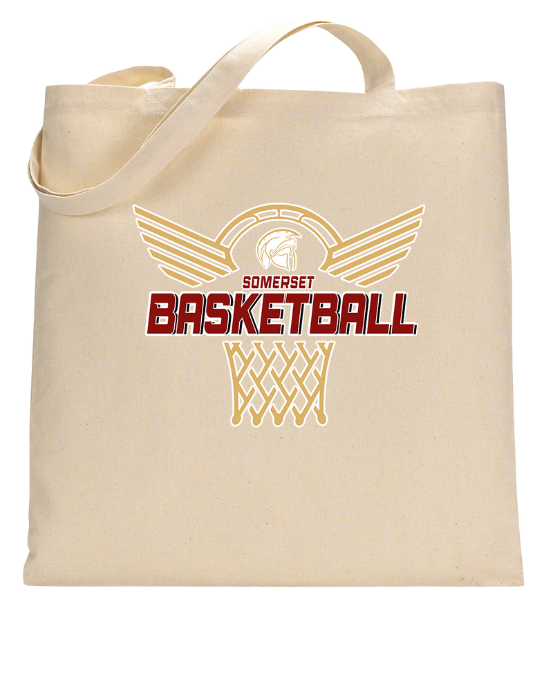 Somerset College Prep Basketball Hoop - Tote Bag