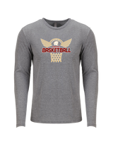 Somerset College Prep Basketball Hoop - Tri Blend Long Sleeve