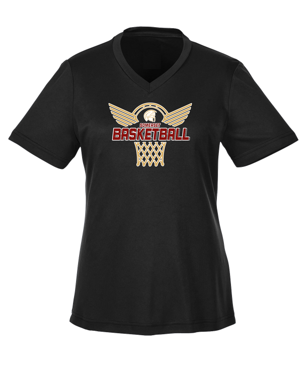 Somerset College Prep Basketball Hoop - Womens Performance Shirt