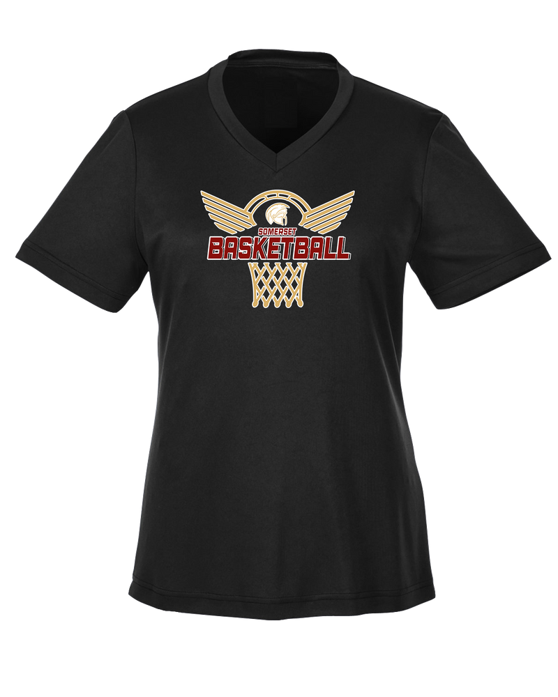 Somerset College Prep Basketball Hoop - Womens Performance Shirt