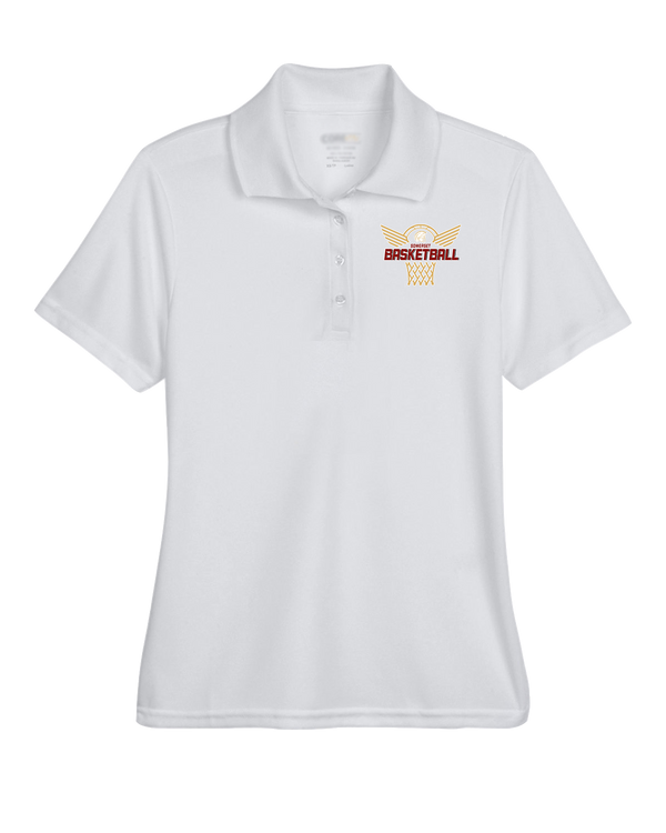 Somerset College Prep Basketball Hoop - Womens Polo