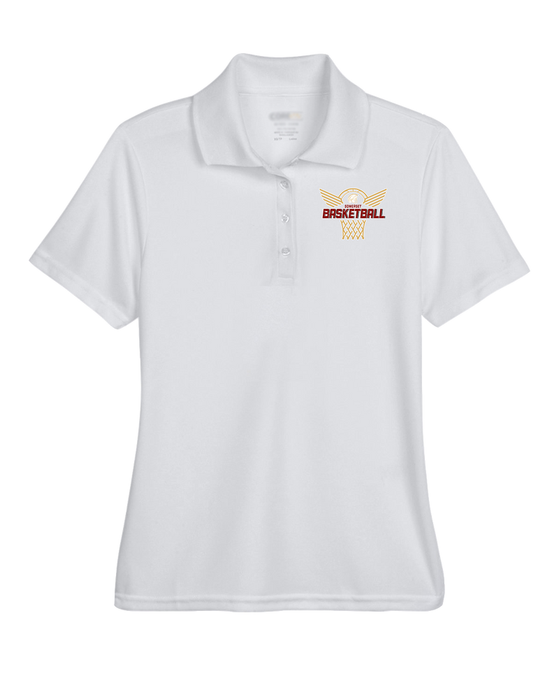 Somerset College Prep Basketball Hoop - Womens Polo