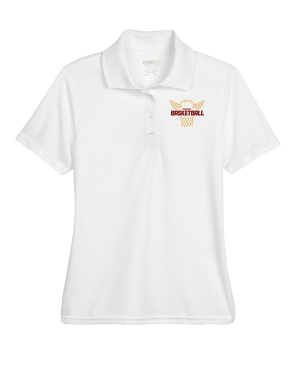 Somerset College Prep Basketball Hoop - Womens Polo