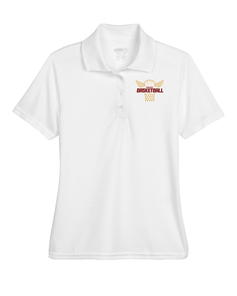 Somerset College Prep Basketball Hoop - Womens Polo