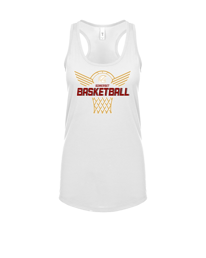 Somerset College Prep Basketball Hoop - Womens Tank Top