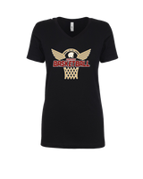 Somerset College Prep Basketball Hoop - Womens V-Neck