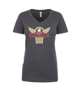 Somerset College Prep Basketball Hoop - Womens V-Neck