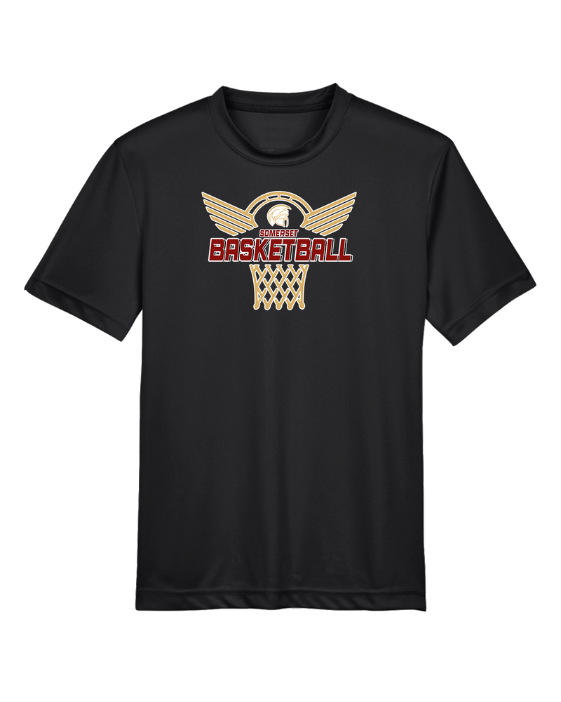 Somerset College Prep Basketball Hoop - Youth Performance T-Shirt