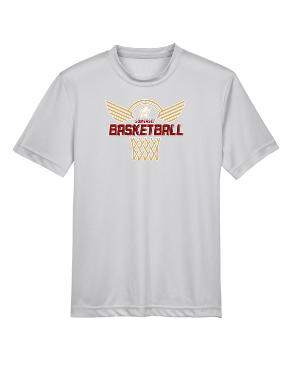 Somerset College Prep Basketball Hoop - Youth Performance T-Shirt