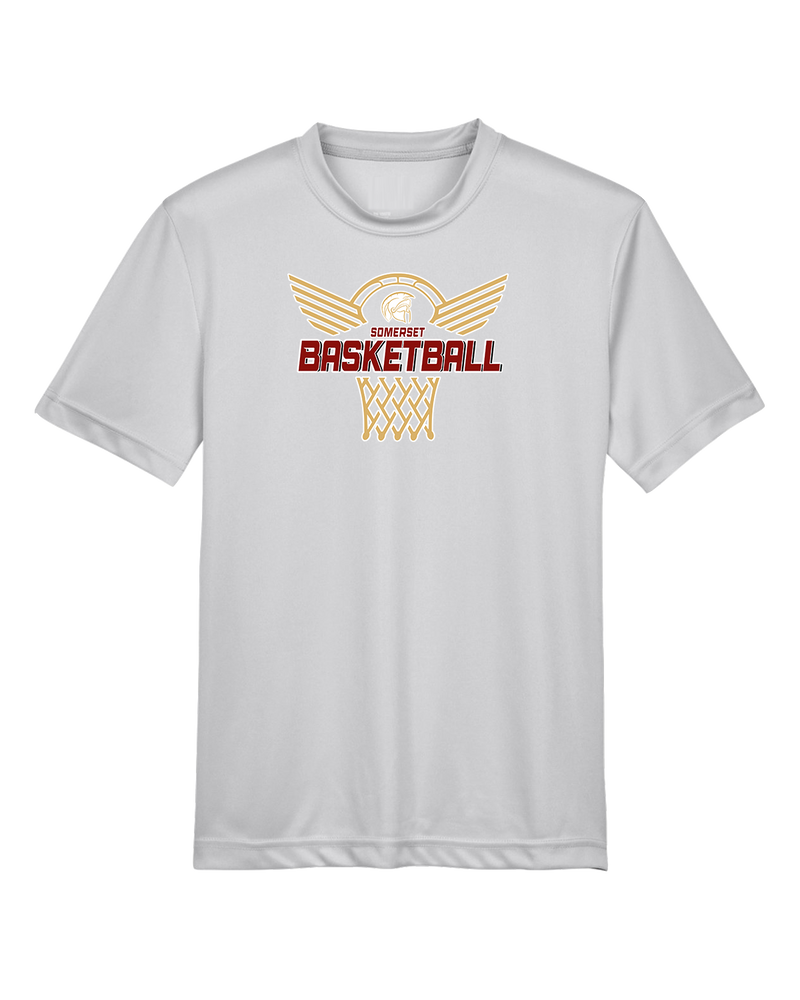 Somerset College Prep Basketball Hoop - Youth Performance T-Shirt