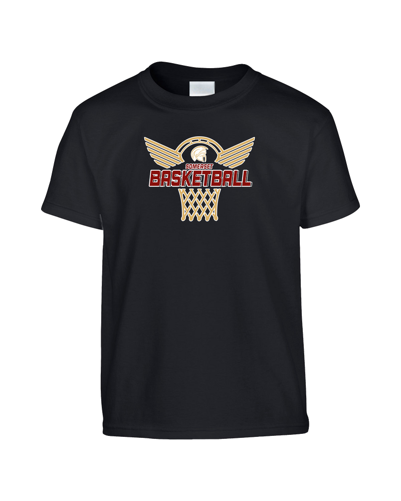 Somerset College Prep Basketball Hoop - Youth T-Shirt