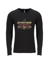 Somerset College Prep Volleyball Leave It On The Court - Tri Blend Long Sleeve