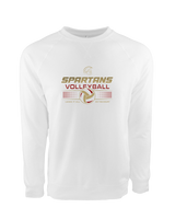 Somerset College Prep Volleyball Leave It On The Court - Crewneck Sweatshirt