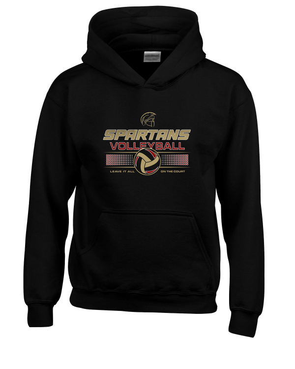 Somerset College Prep Volleyball Leave It On The Court - Cotton Hoodie