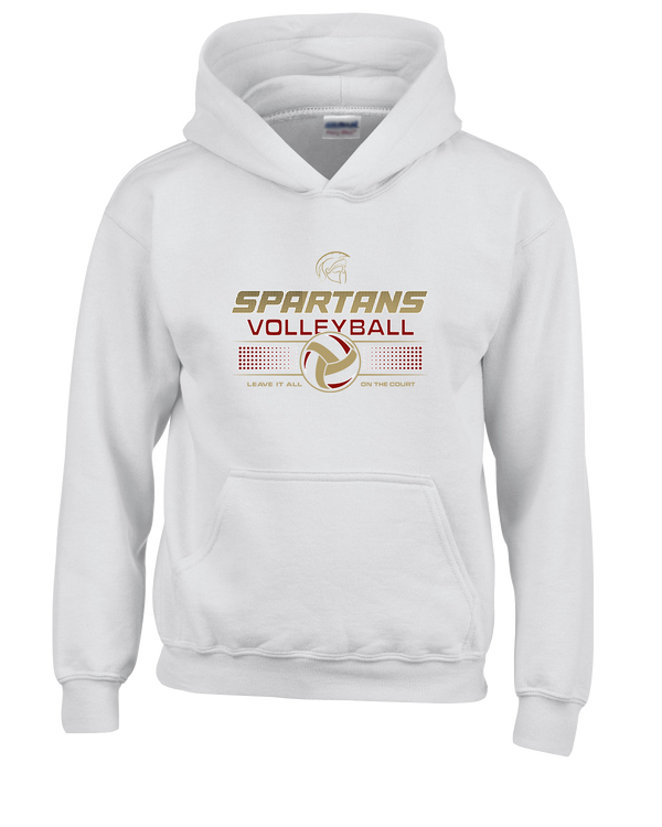 Somerset College Prep Volleyball Leave It On The Court - Cotton Hoodie