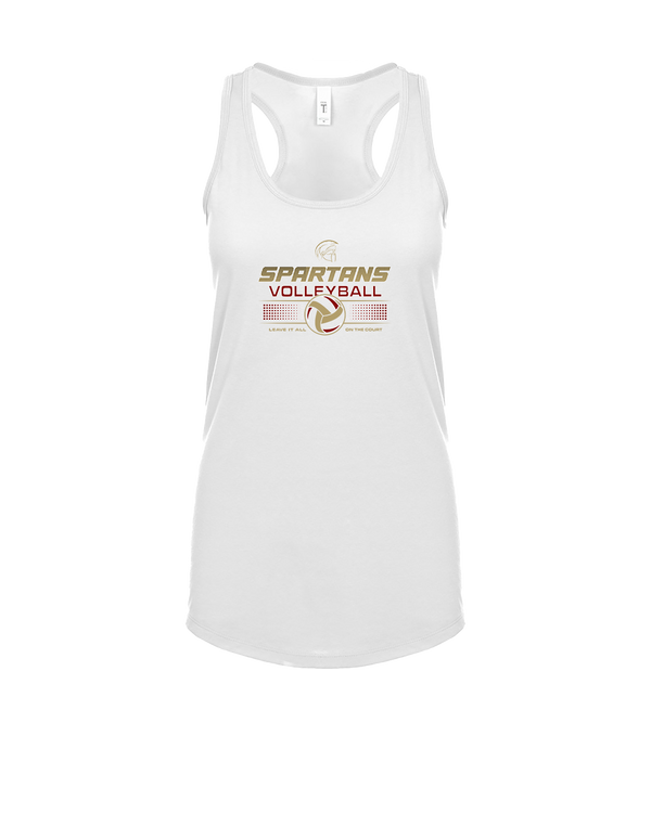 Somerset College Prep Volleyball Leave It On The Court - Womens Tank Top