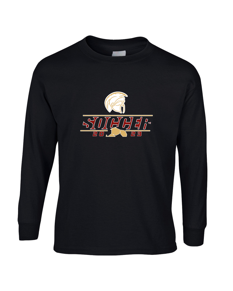 Somerset College Prep Soccer Lines - Mens Basic Cotton Long Sleeve