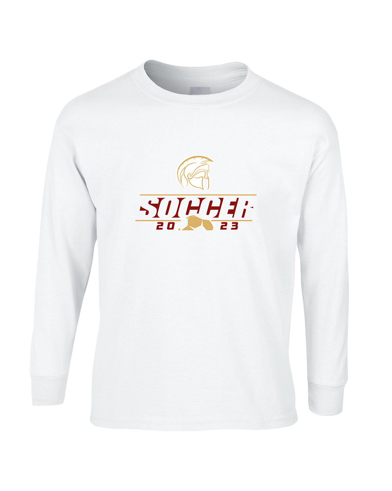 Somerset College Prep Soccer Lines - Mens Basic Cotton Long Sleeve