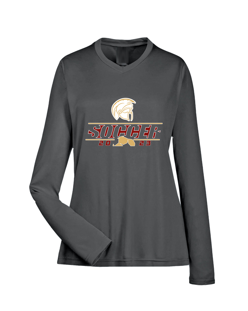 Somerset College Prep Soccer Lines - Womens Performance Long Sleeve