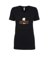 Somerset College Prep Soccer Lines - Womens V-Neck