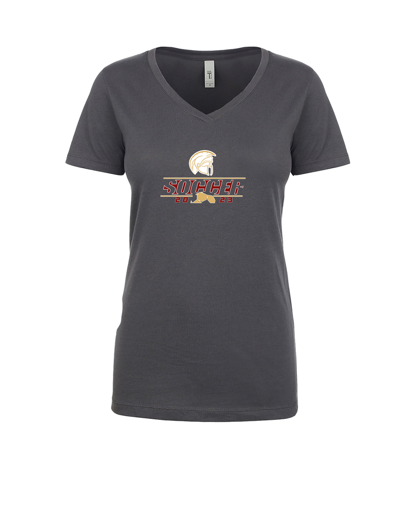 Somerset College Prep Soccer Lines - Womens V-Neck