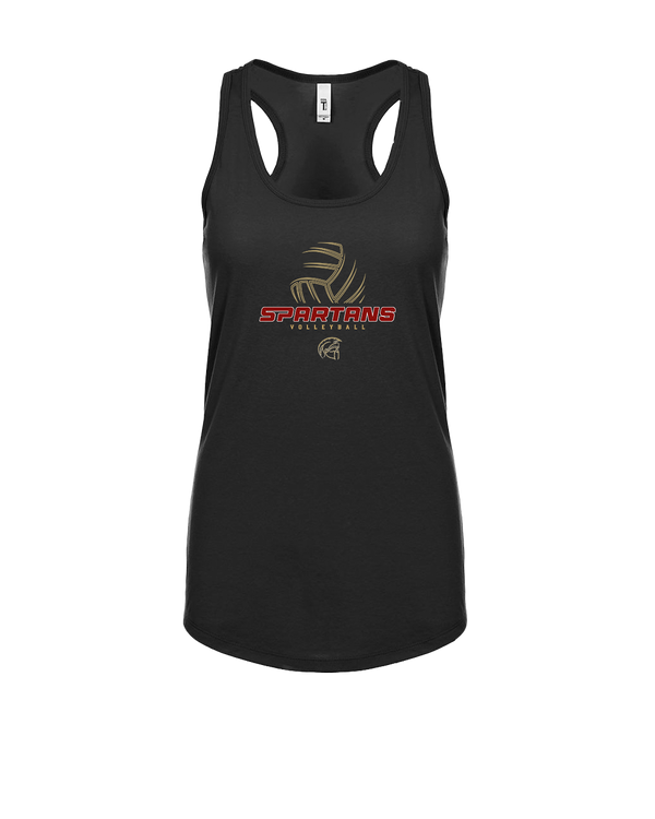 Somerset College Prep Volleyball VB Outline - Womens Tank Top