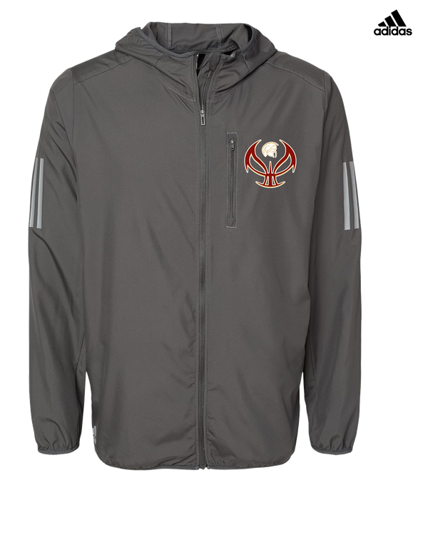 Somerset College Prep Basketball Silhouette - Adidas Men's Windbreaker