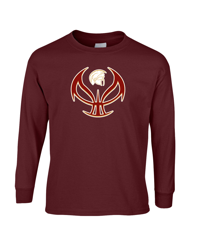 Somerset College Prep Basketball Silhouette - Mens Basic Cotton Long Sleeve