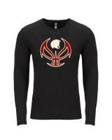 Somerset College Prep Basketball Silhouette - Tri Blend Long Sleeve