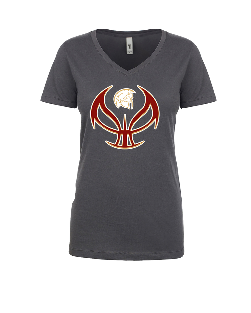 Somerset College Prep Basketball Silhouette - Womens V-Neck