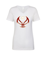 Somerset College Prep Basketball Silhouette - Womens V-Neck