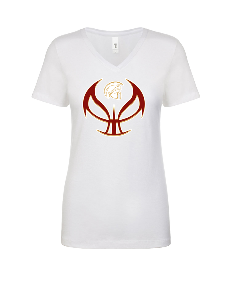 Somerset College Prep Basketball Silhouette - Womens V-Neck