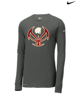 Somerset College Prep Basketball Silhouette - Nike Dri-Fit Poly Long Sleeve