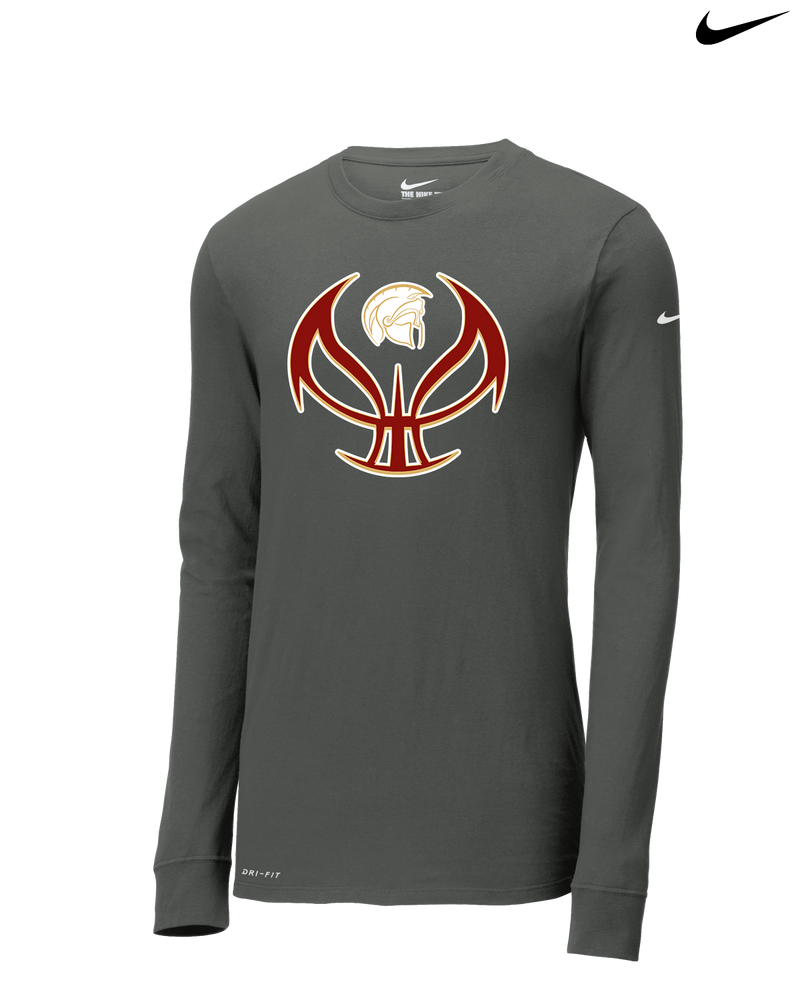 Somerset College Prep Basketball Silhouette - Nike Dri-Fit Poly Long Sleeve