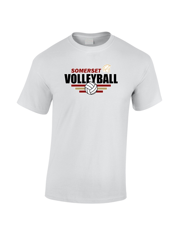 Somerset College Prep Volleyball Logo - Cotton T-Shirt