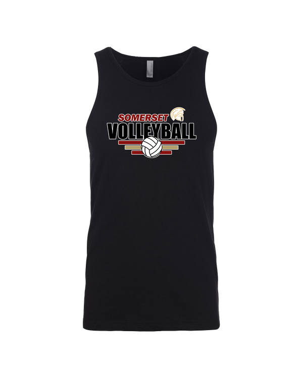 Somerset College Prep Volleyball Logo - Mens Tank Top