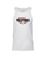 Somerset College Prep Volleyball Logo - Mens Tank Top